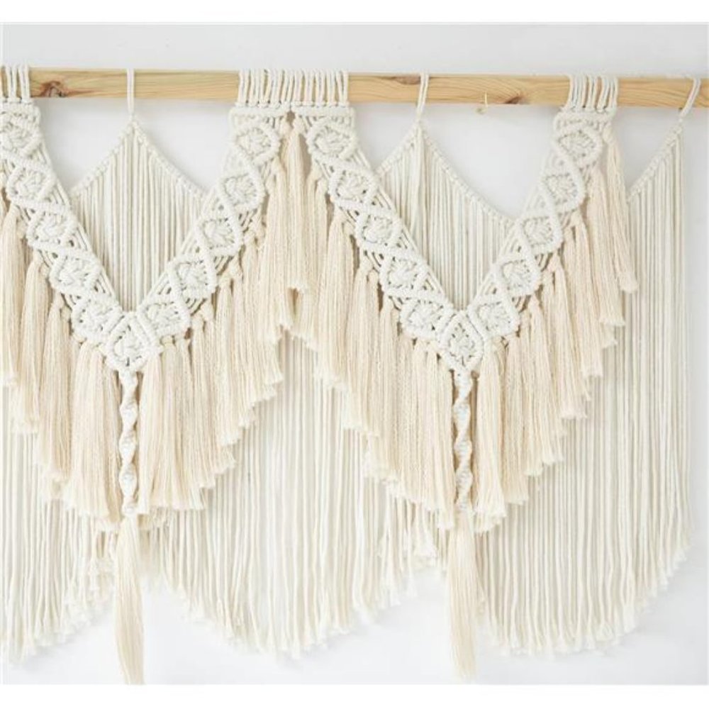 Macrame Wall Hanging Wedding Hanger Macrame Wall Decor Dorm Craftsmanship - Picture 4 of 7